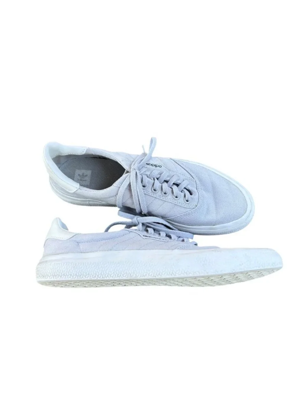 Adidas 3MC Vulc Gray Canvas Skateboarding Shoes Size Men's 8 Women's 9.5